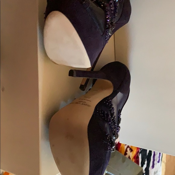 Jimmy choo suede with crystals in purple - Picture 3 of 5